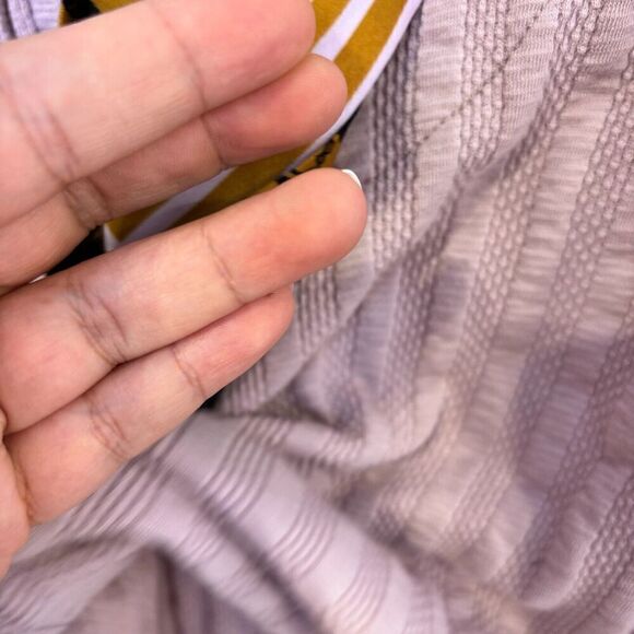 Free People Party In The Back Barely Lilac Open Tie Back Purple T-Shirt Top Smal - Picture 7 of 12